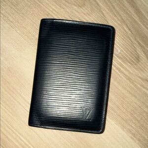 Louis Vuitton Black Leather Wallet